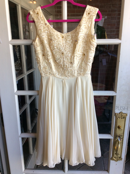 Beaded chiffon dress