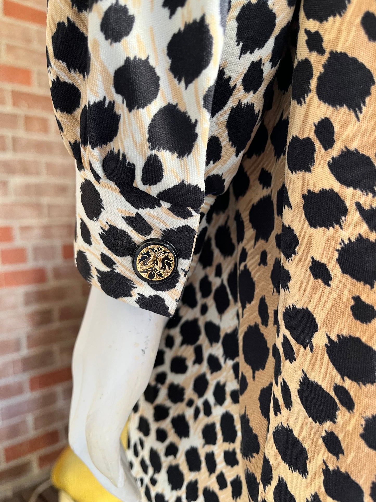 1960s Leopard Lounge Dress