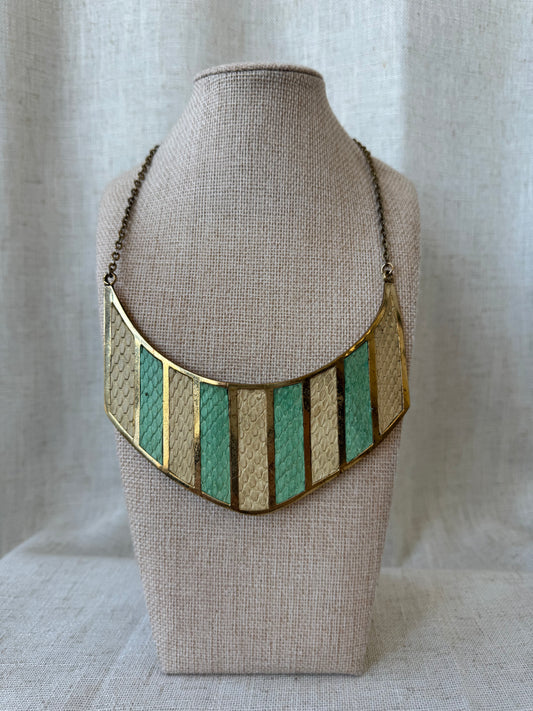 Multi-color Snakeskin Necklace