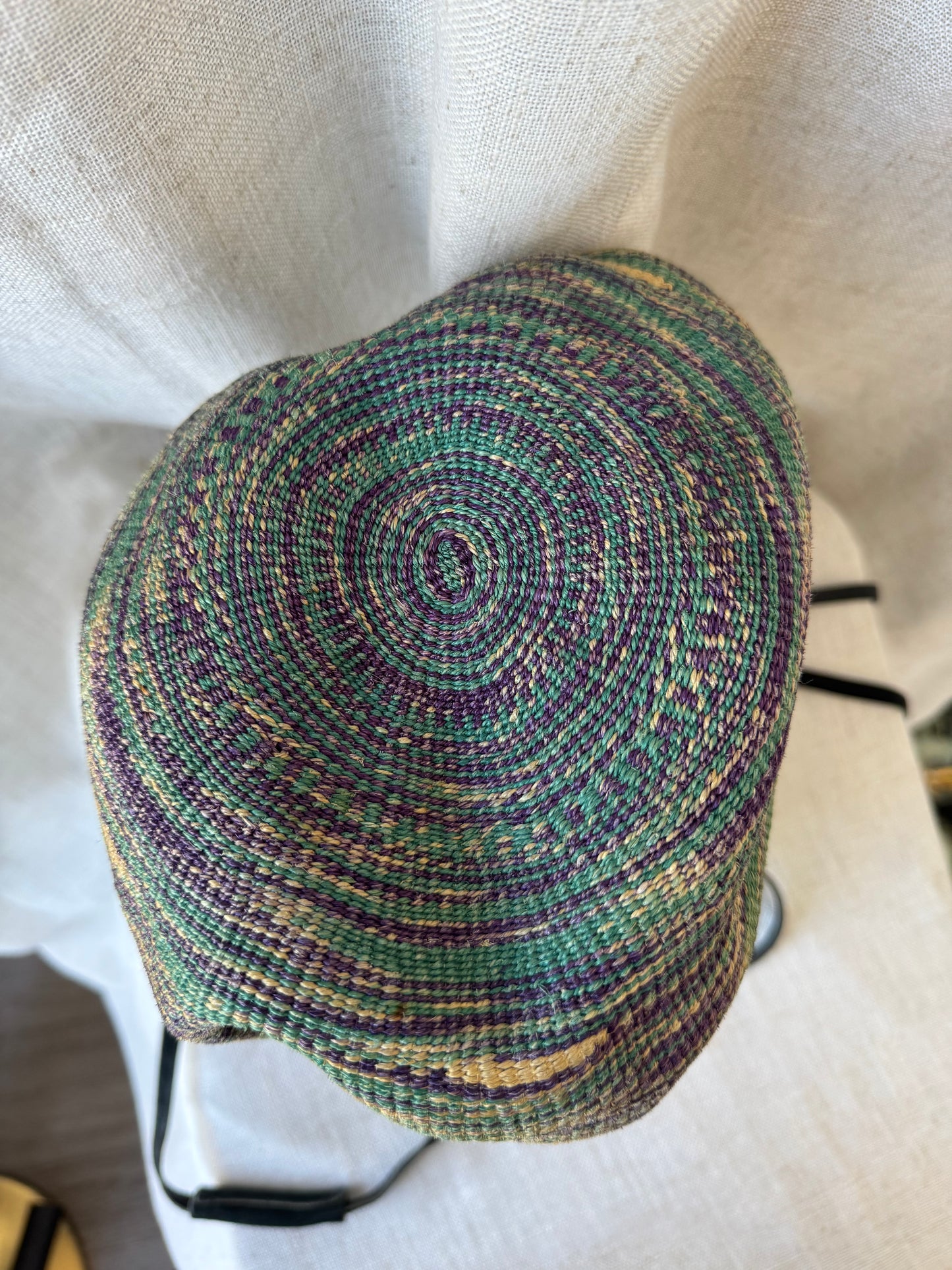 Suede & Raffia Bucket Bag