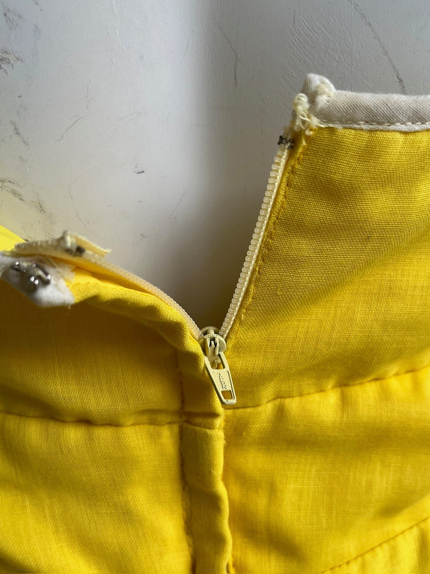 1960s Yellow Halter Dress