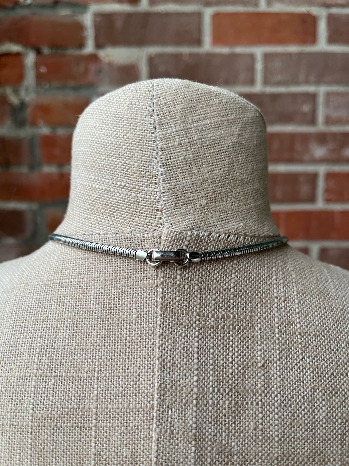 1960s Silver Bow Necklace Trifari