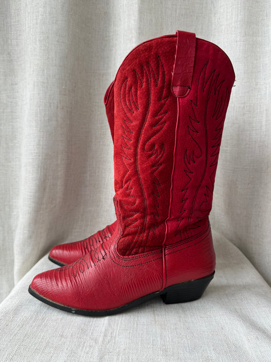 Red Cowboy Boots