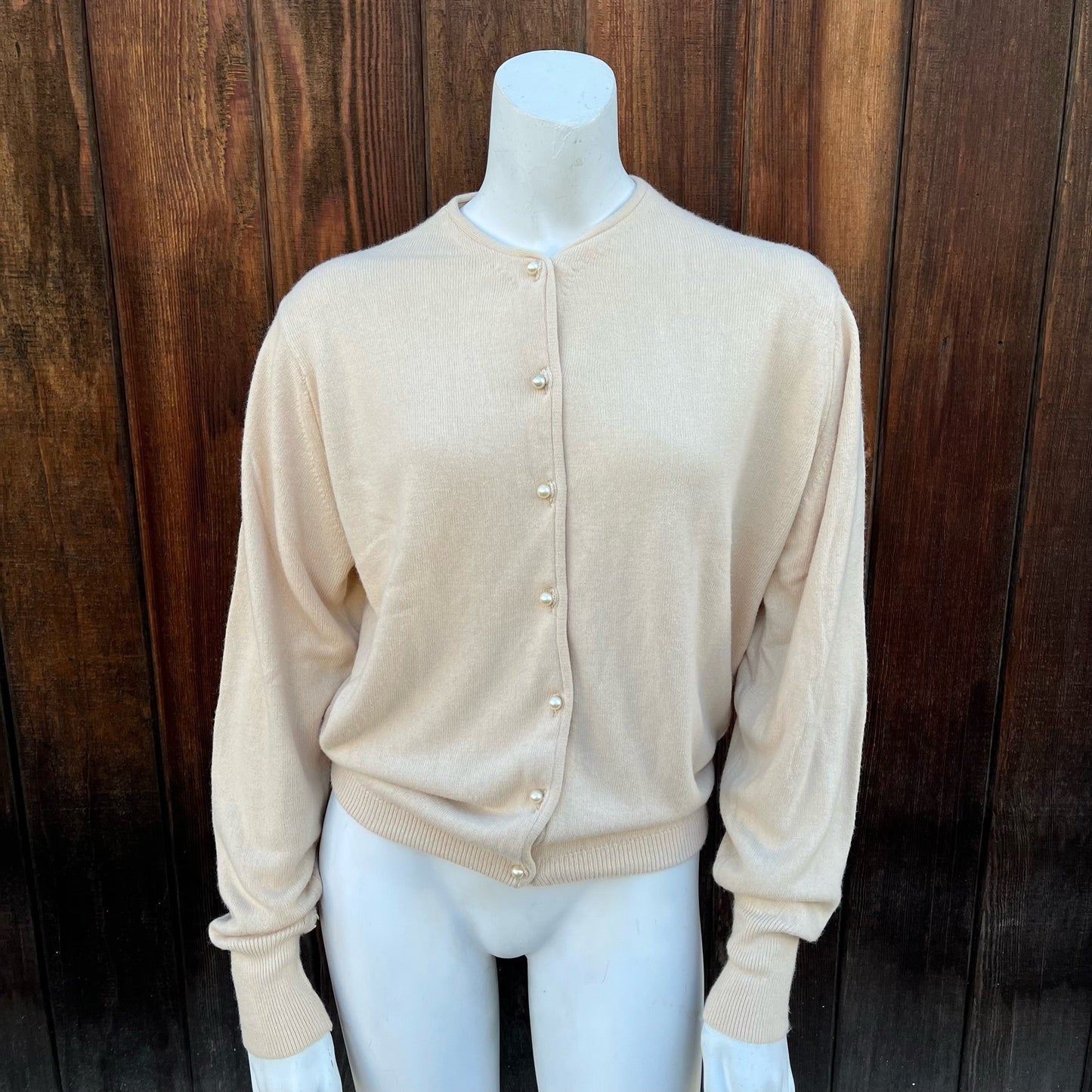 1960s Carol Brent Camel Cardigan