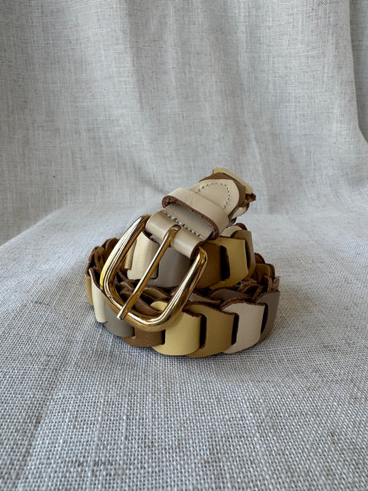 Leather Gold Belt