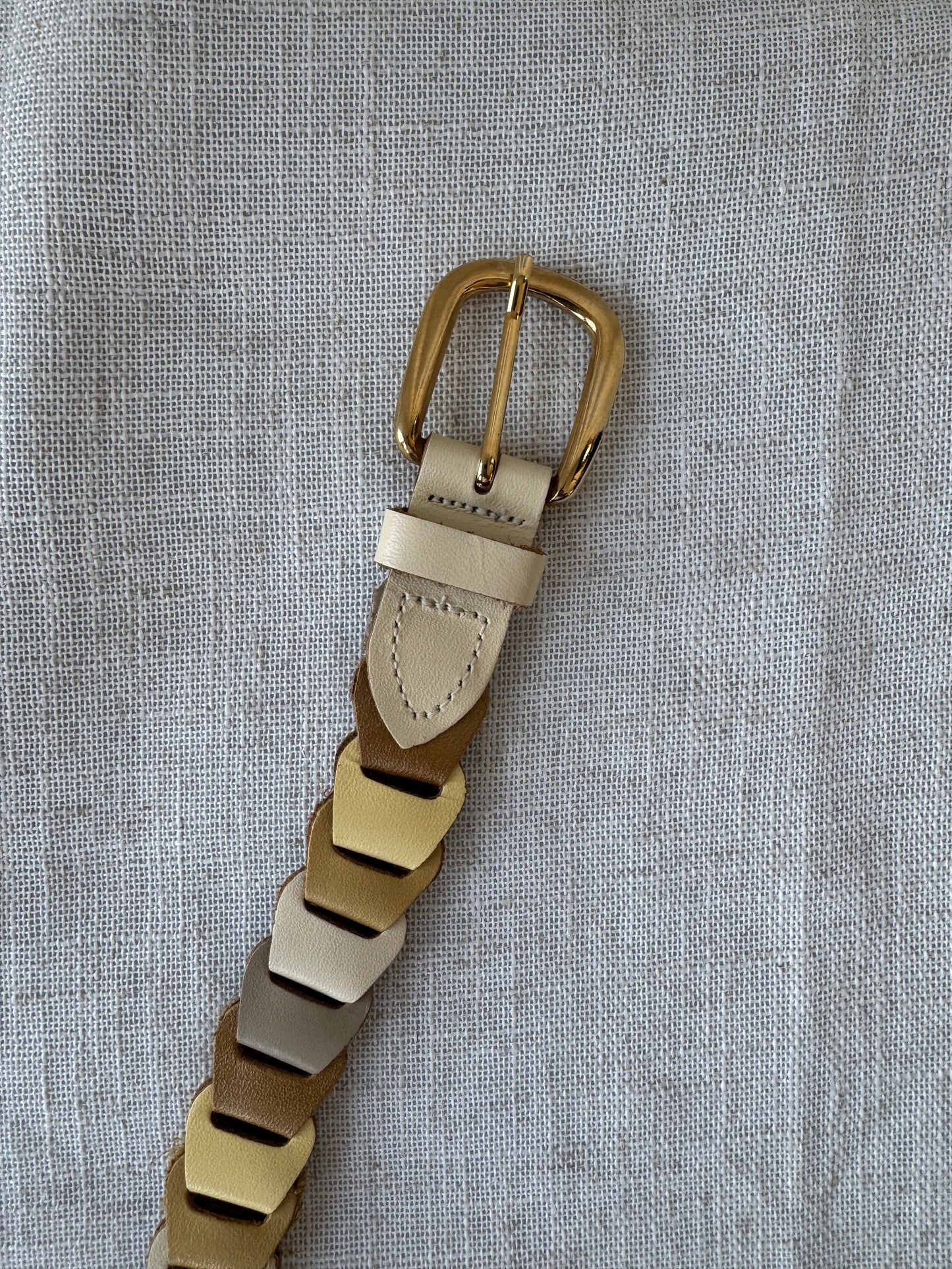 Leather Gold Belt