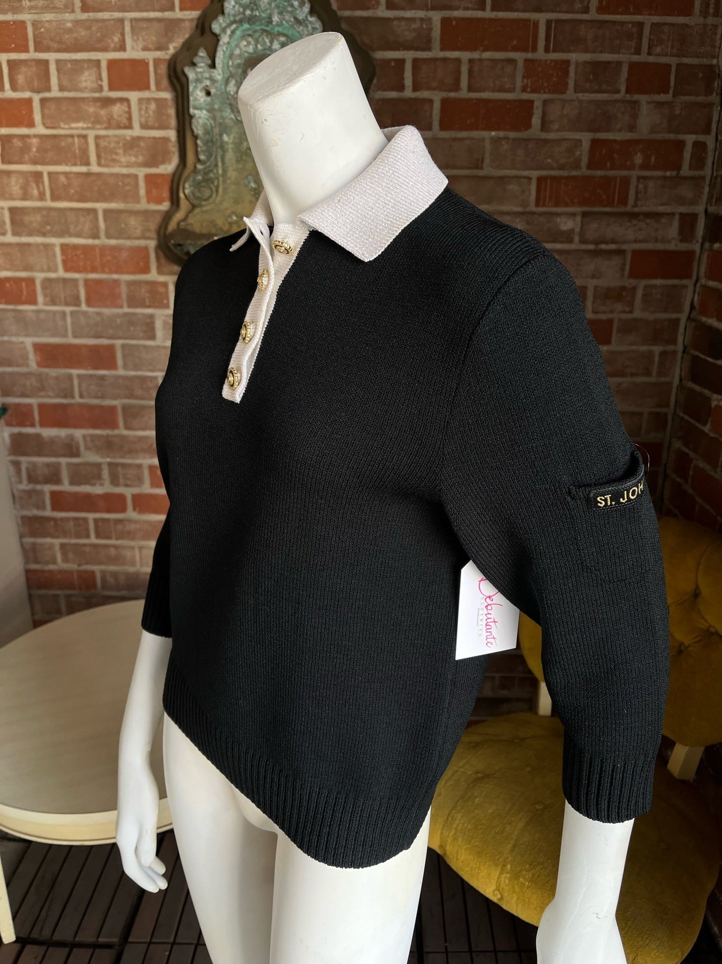 1990s St. John Collared Sweater