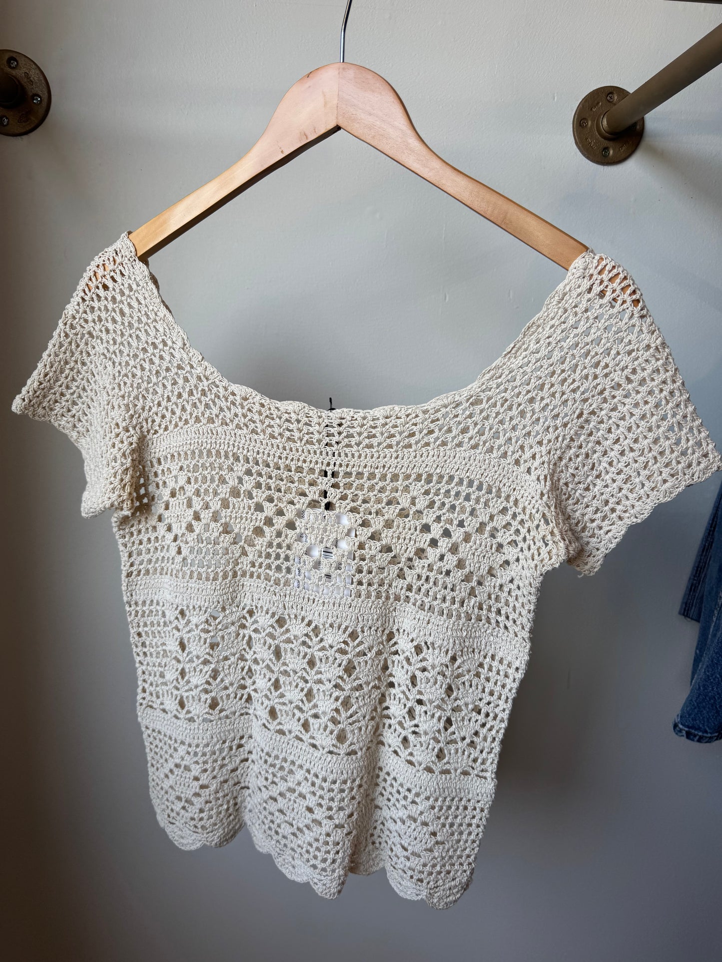 Crochet Square Neck Top