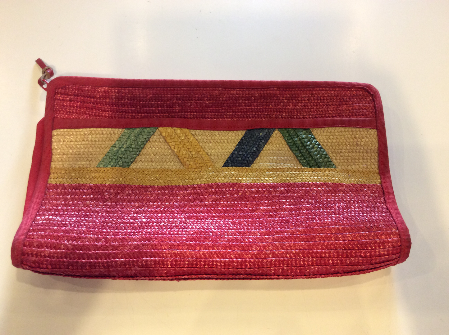 Liz claiborne  straw clutch