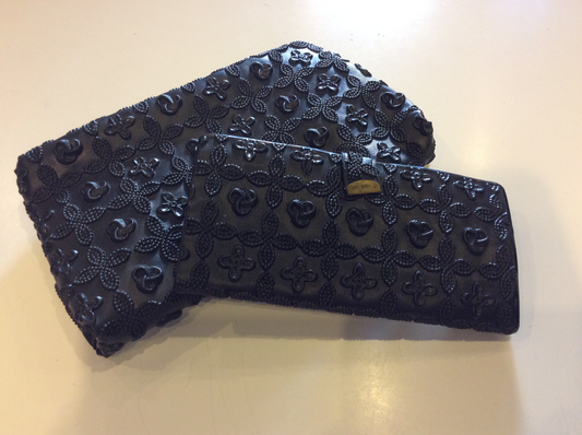 2 pcs black wallet clutch