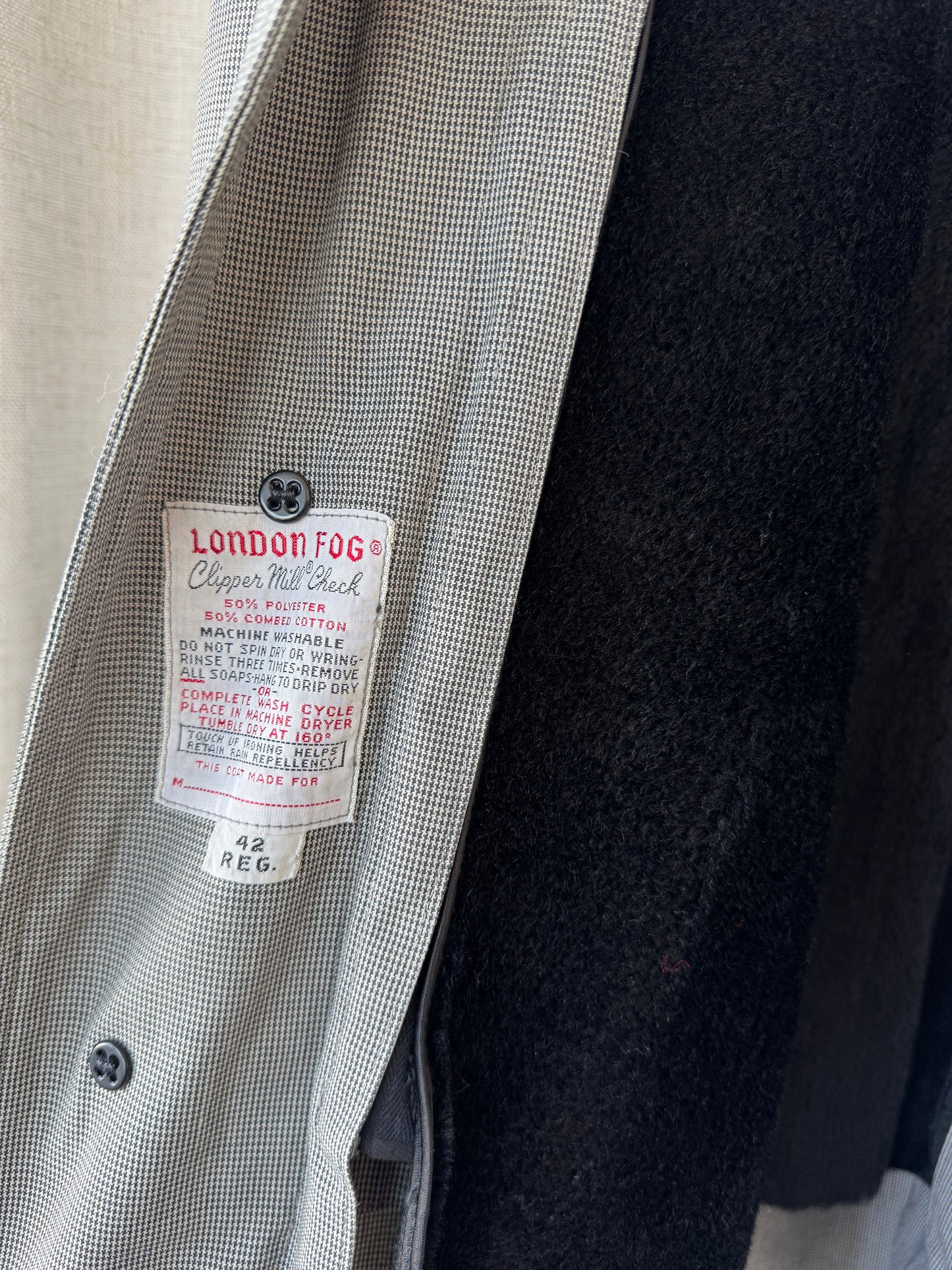 Houndstooth London Fog Coat