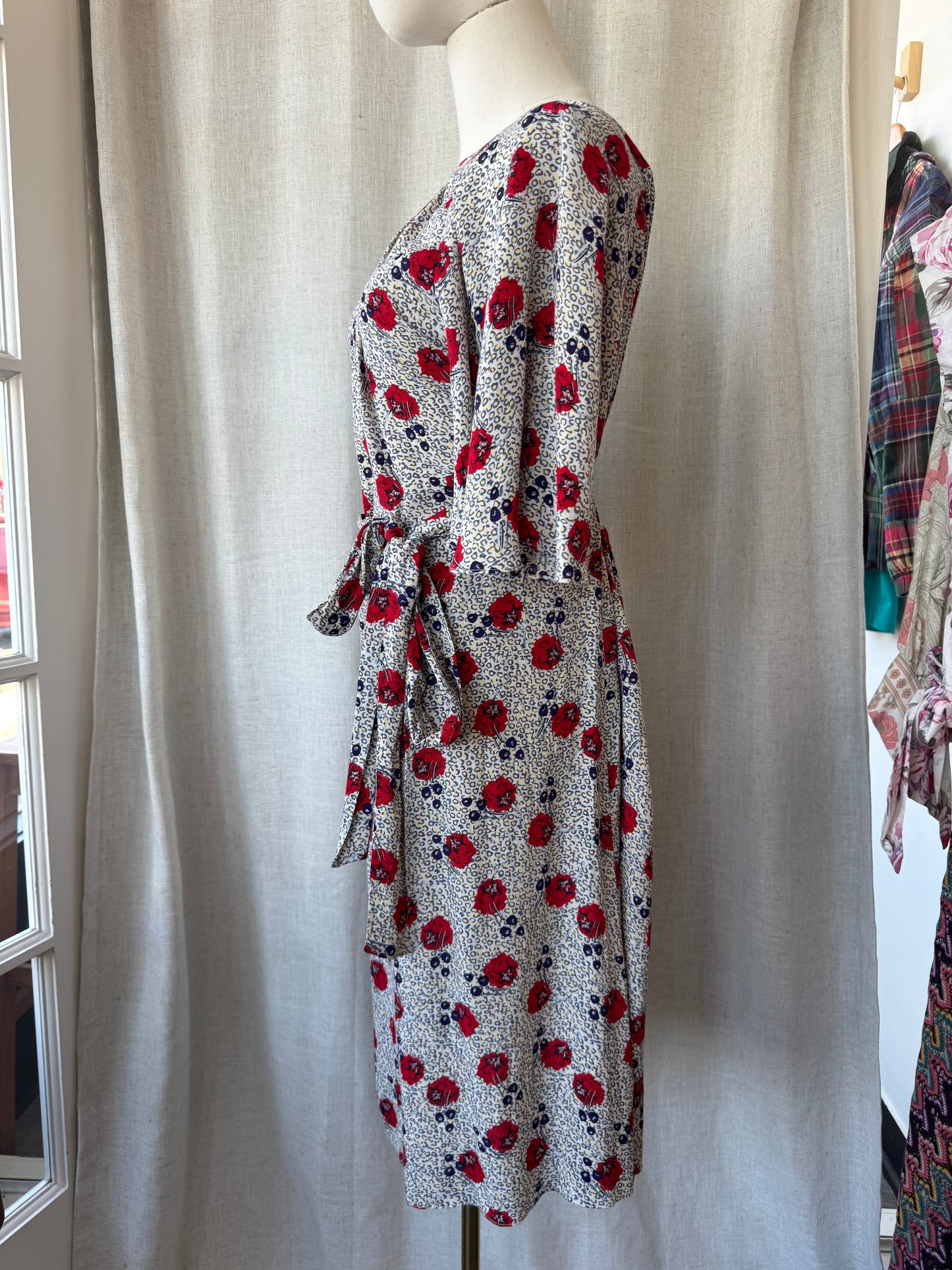 Flutter Sleeve Midi Dress