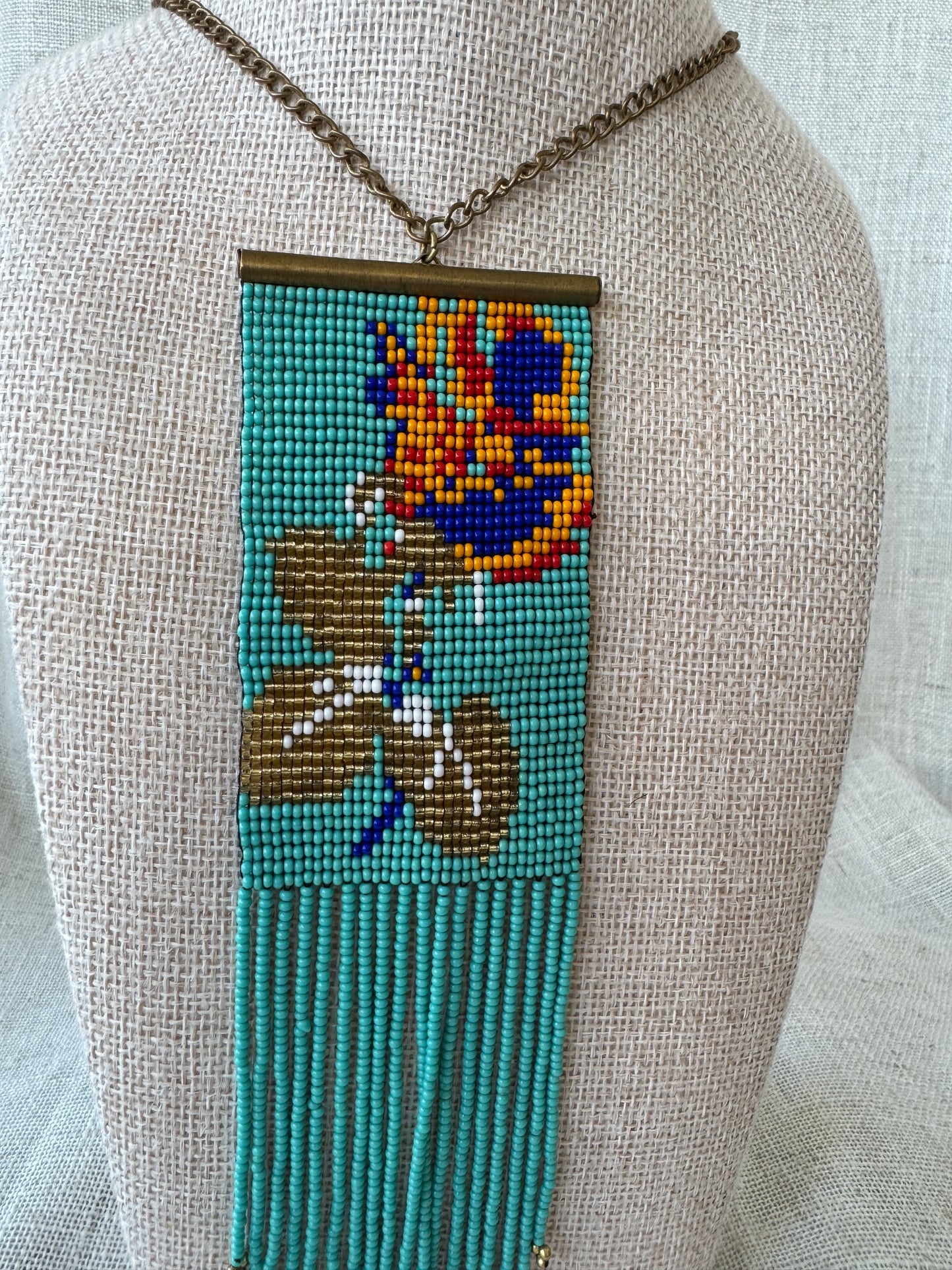 Beaded Turquoise Necklace