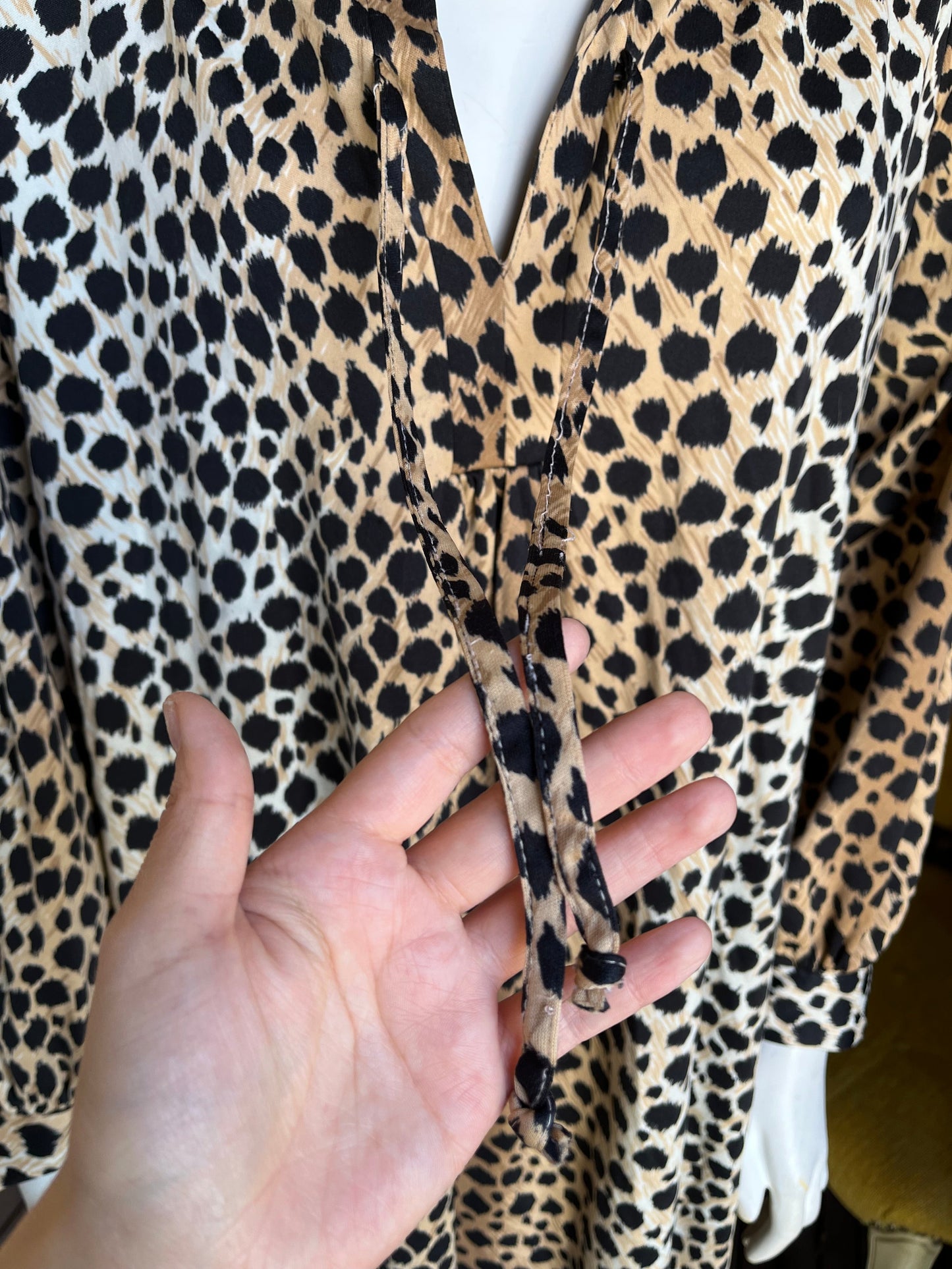 1960s Leopard Lounge Dress