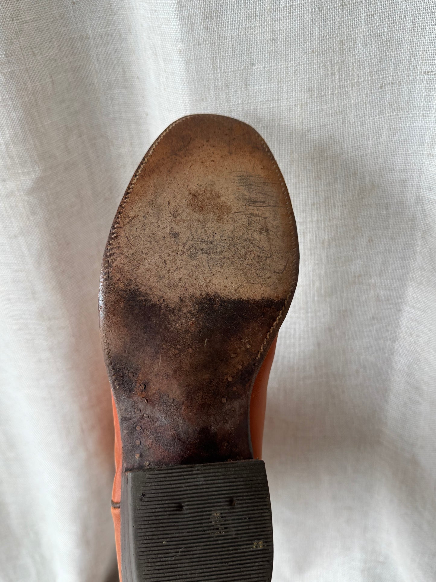 Leather Embroidered Boots