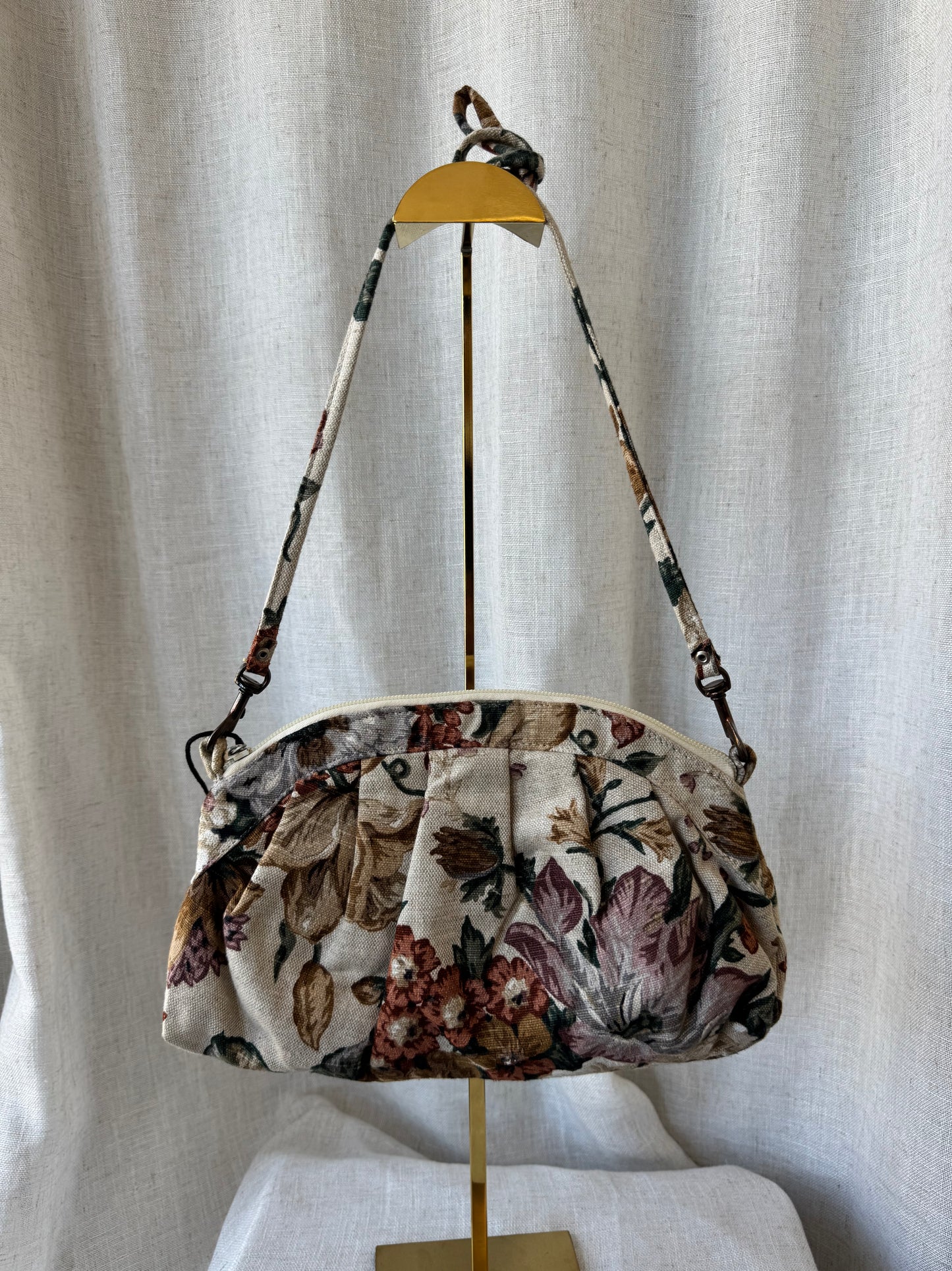 Floral Linen Clutch