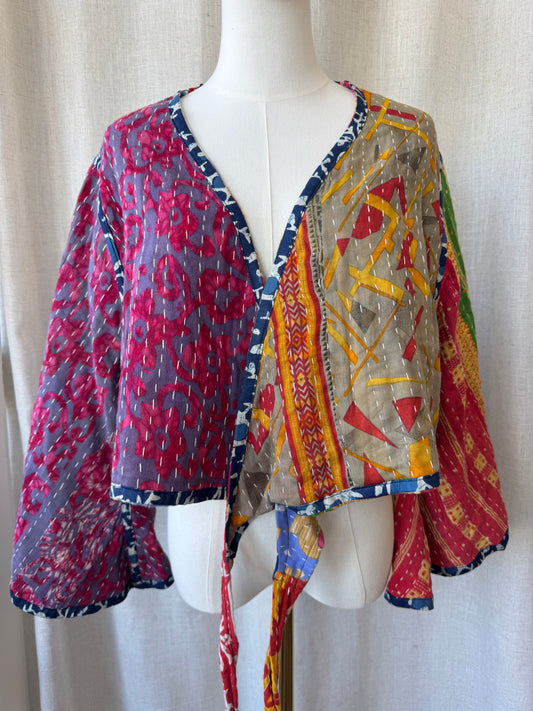 Reversible Kantha Wrap Top