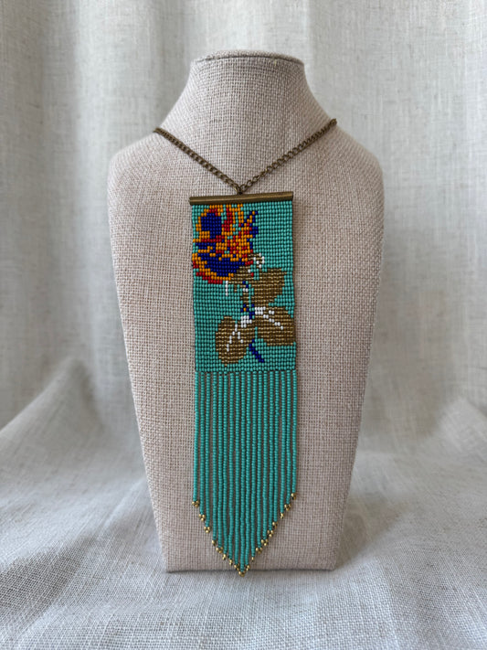 Beaded Turquoise Necklace