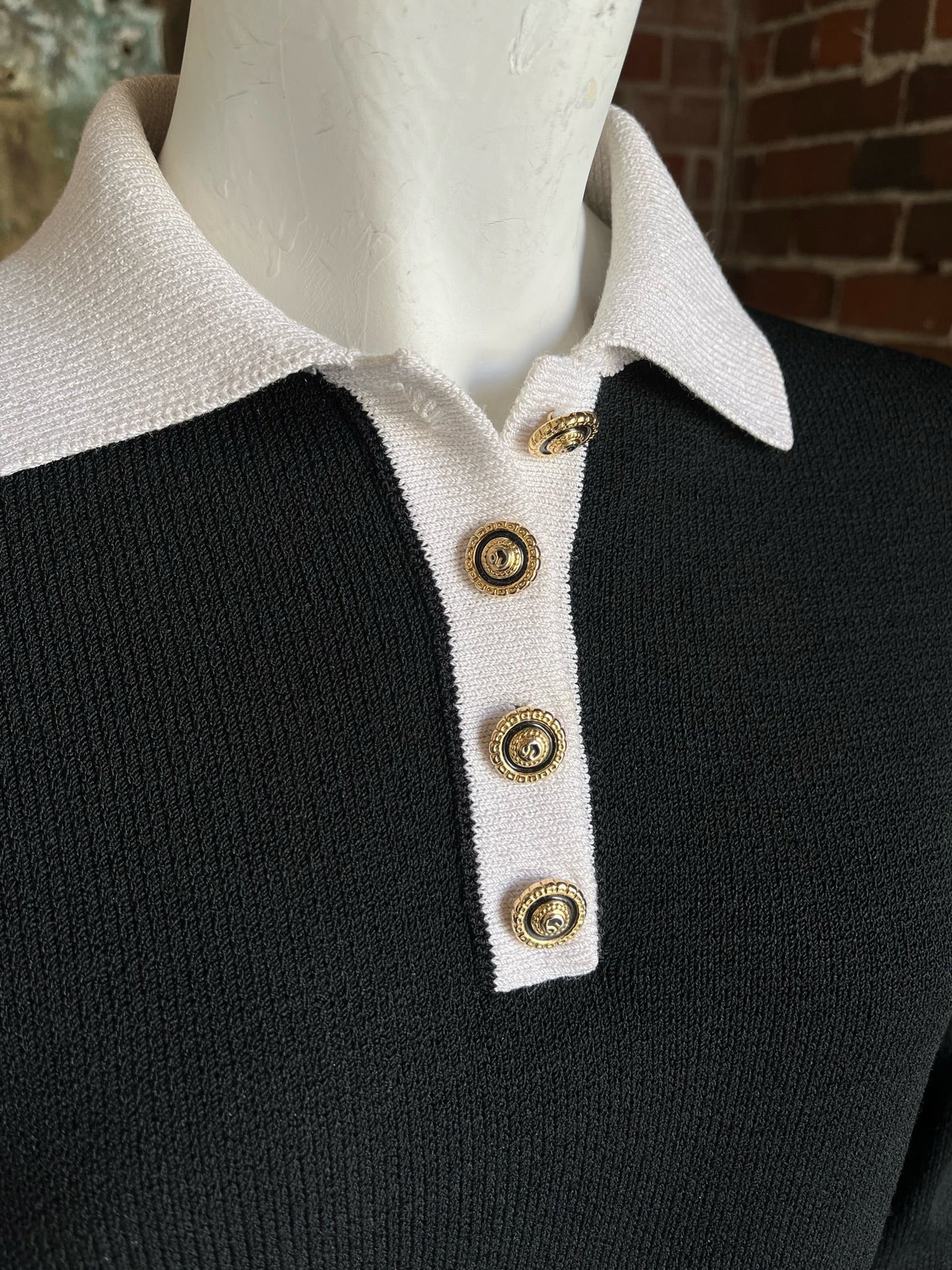 1990s St. John Collared Sweater