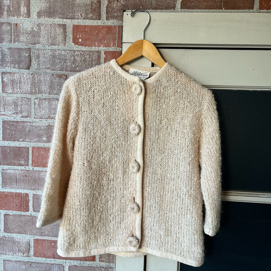 1960s JW Robinson Curly Mohair Cardigan