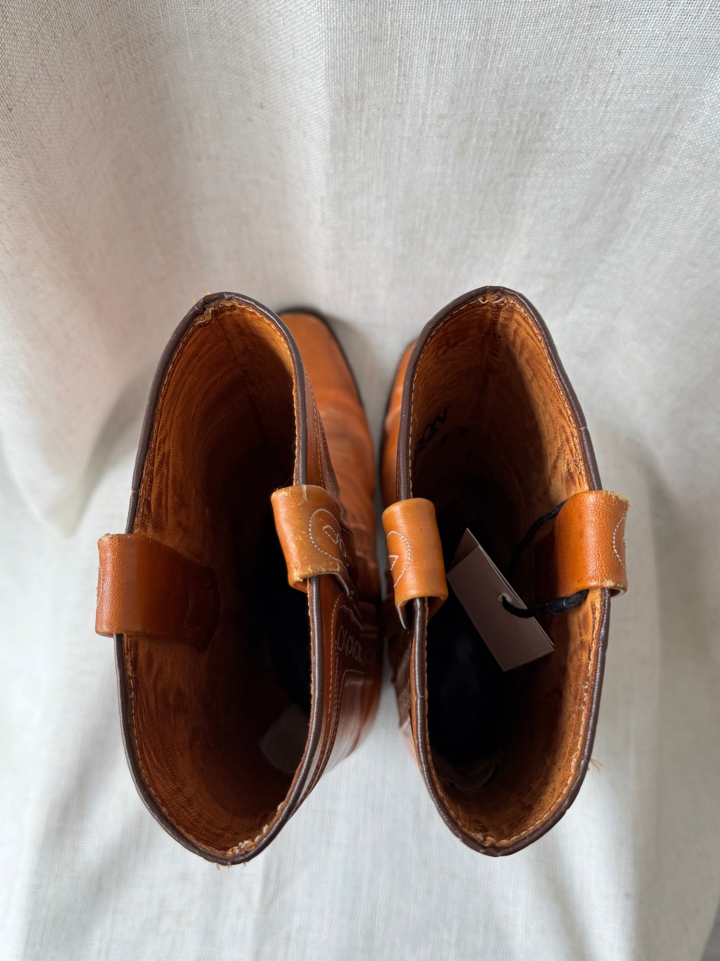 Leather Embroidered Boots