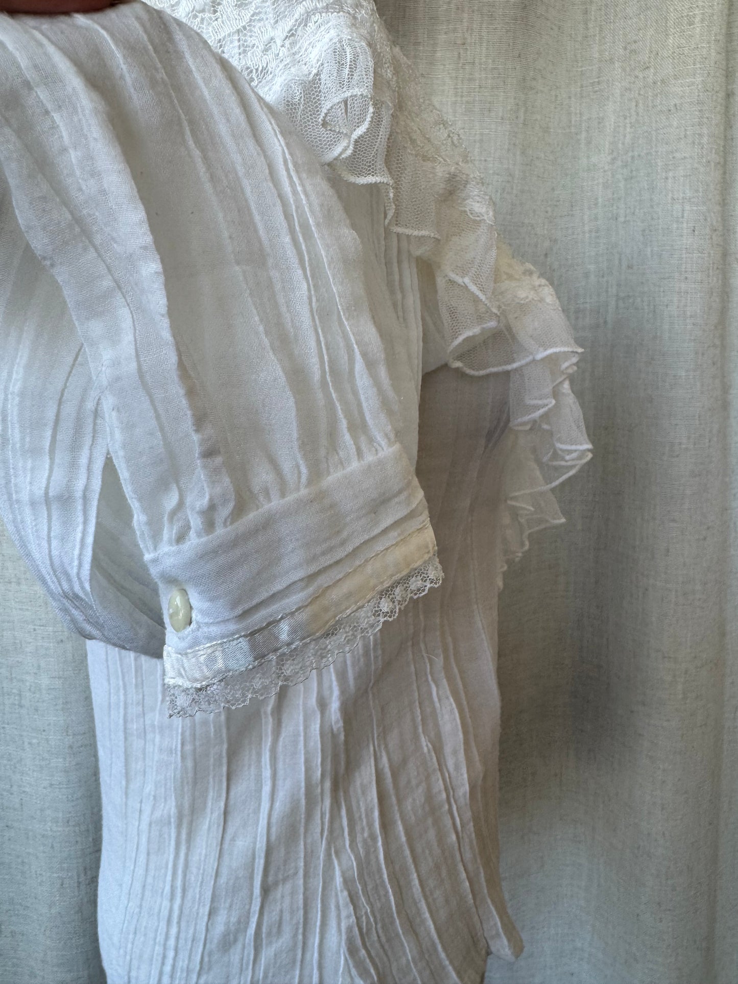 White Victorian Style Blouse