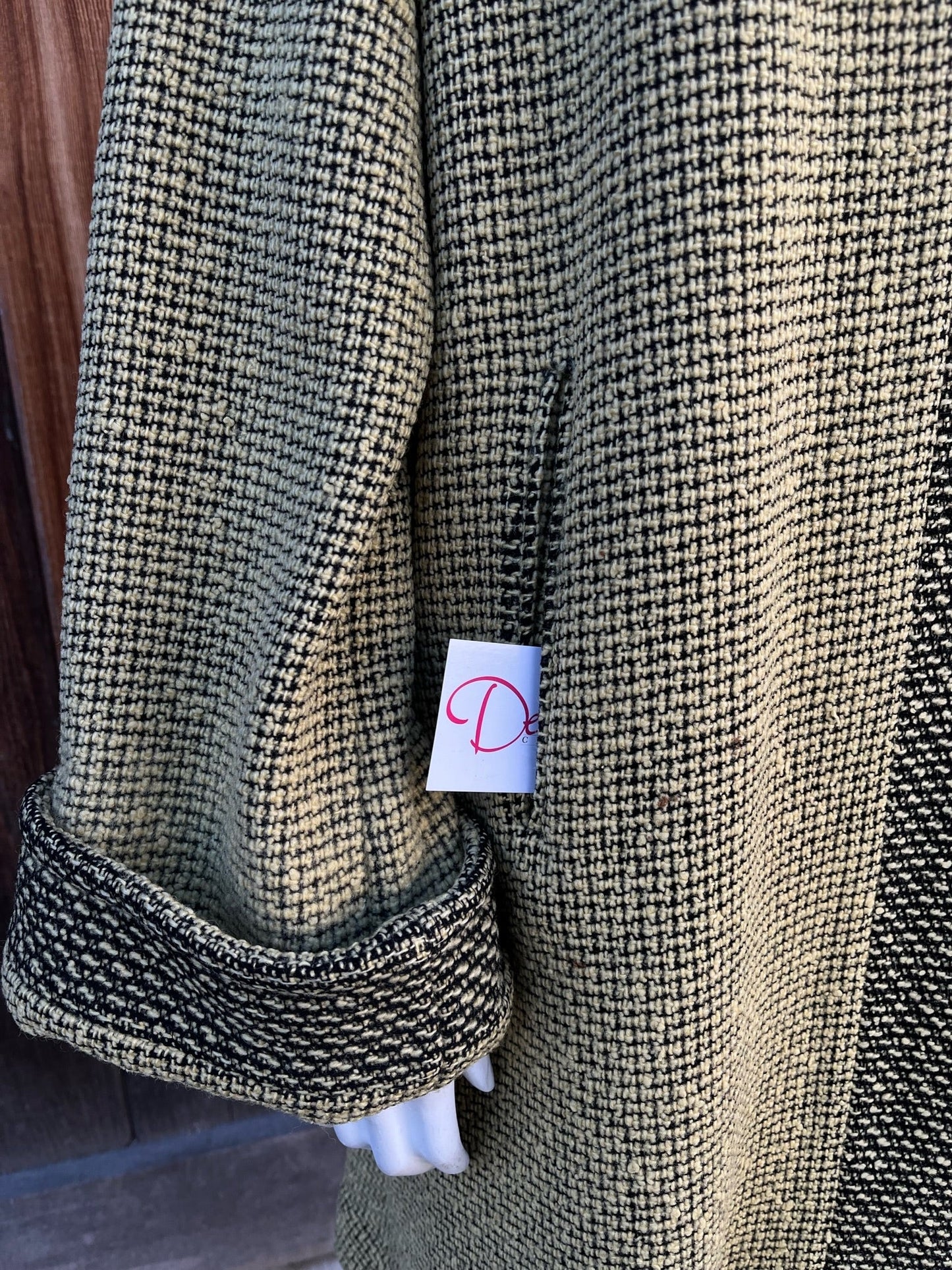 1960s Chartreuse Tweed Coat