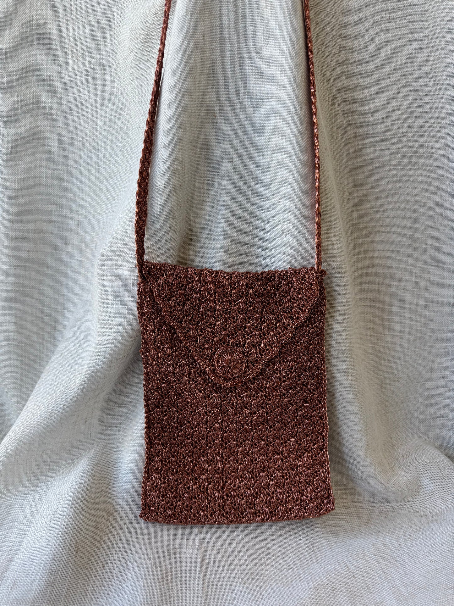 Metallic Crochet Purse