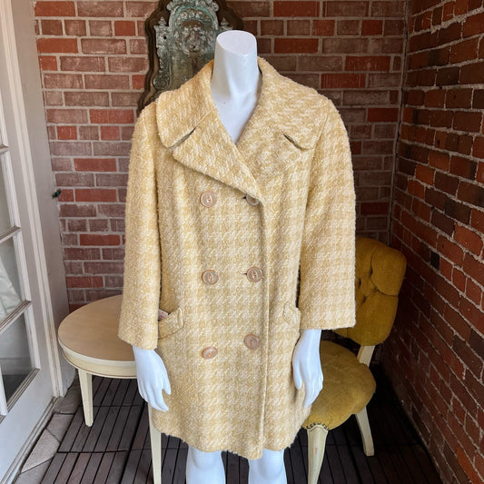 1960s Wool Boucle Maiz Coat