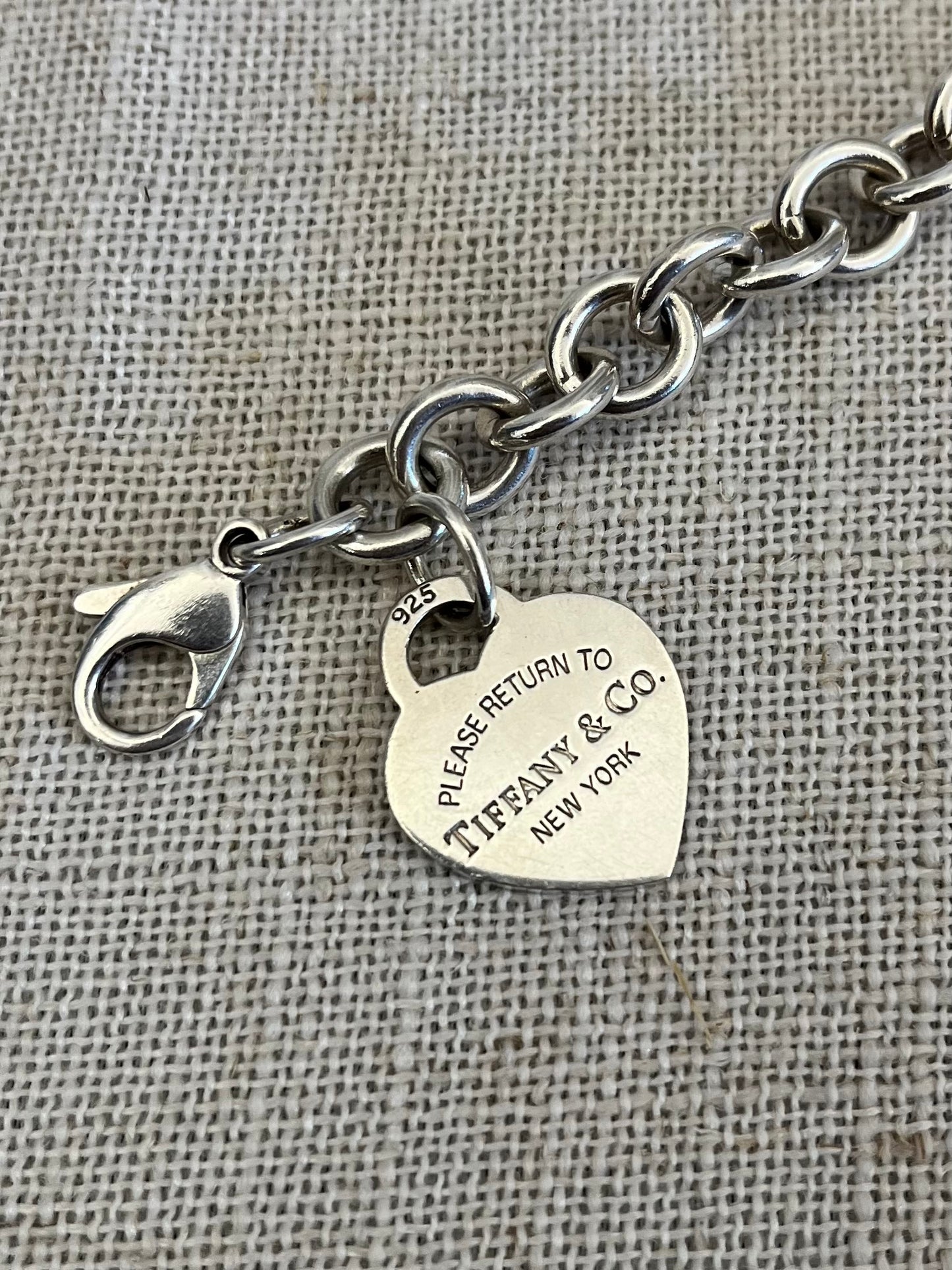 Tiffany & Co Sterling Silver heart bracelet