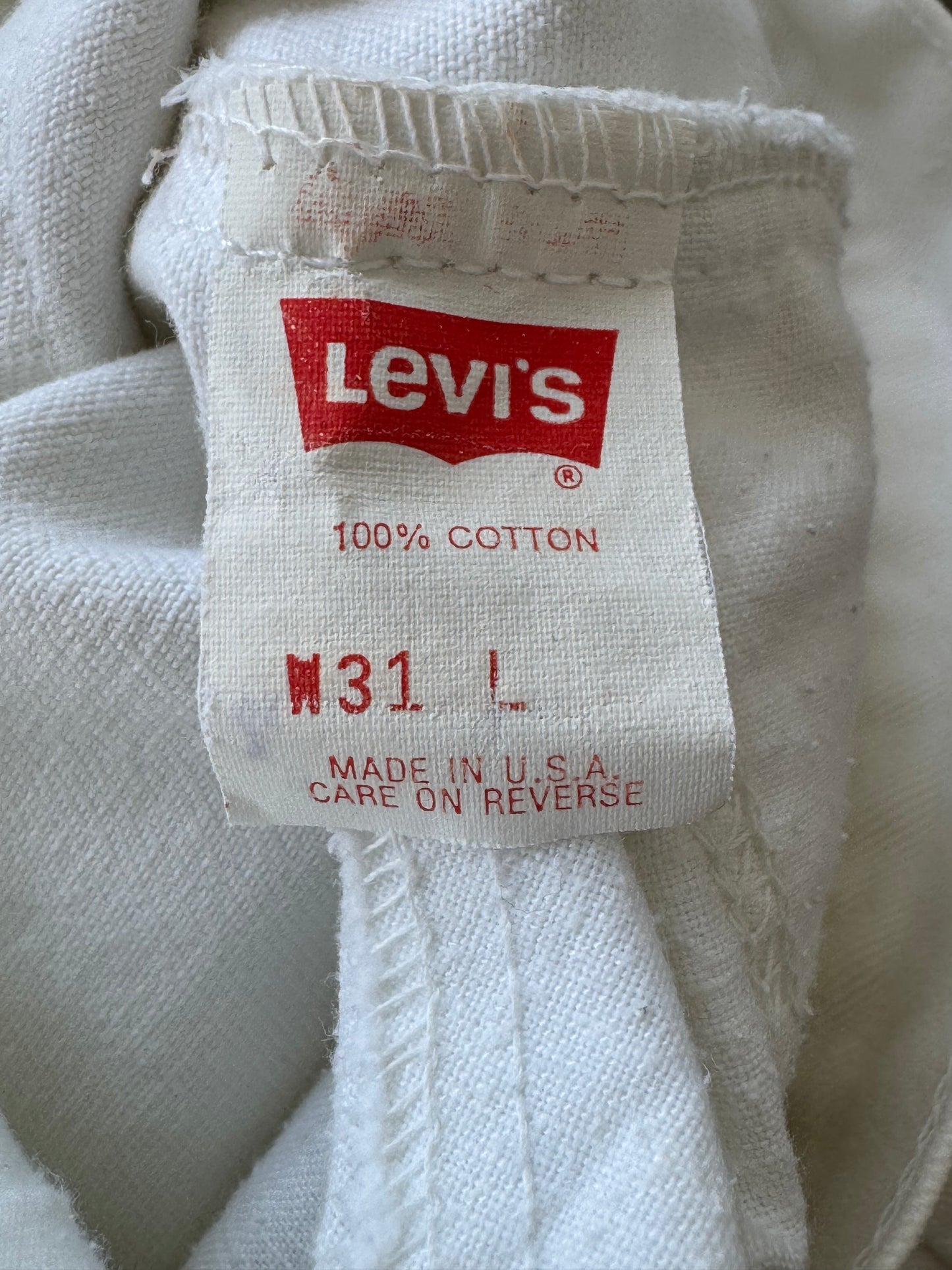 Levi’s White Denim Shorts