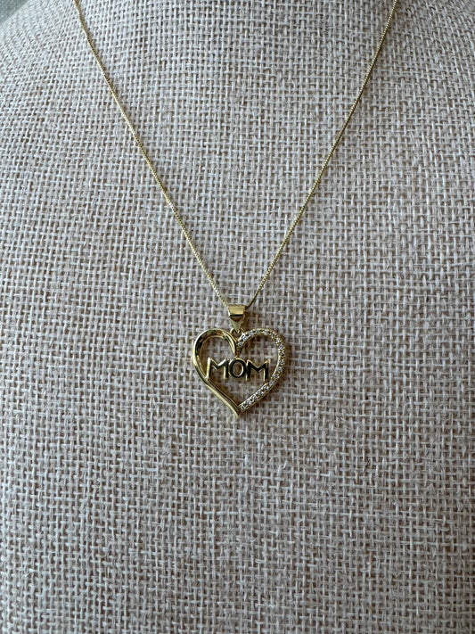 Mom Heart Necklace