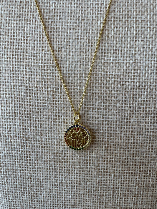 Love Mom Necklace