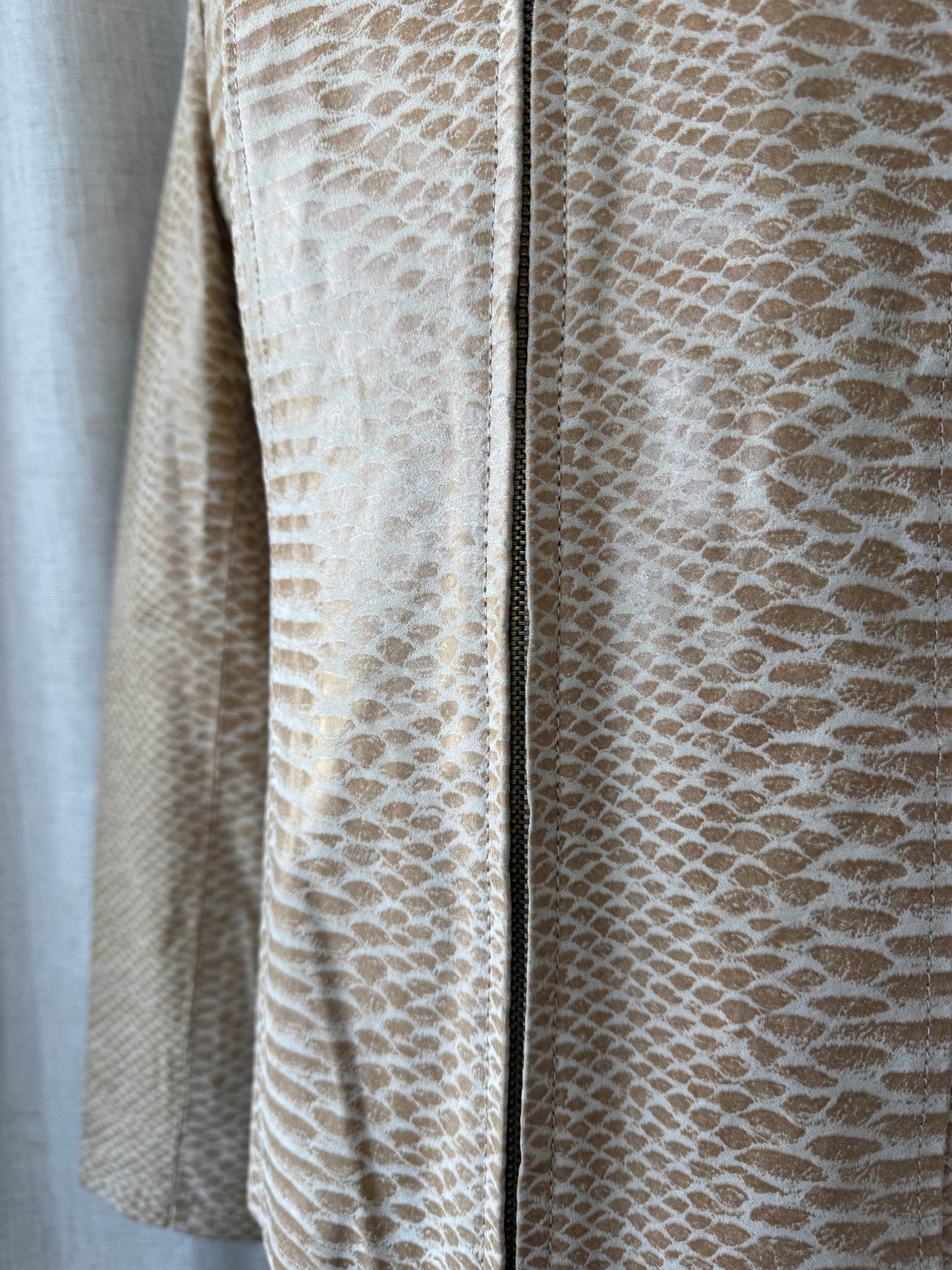 Leather Snakeskin Jacket