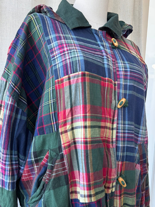 Plaid Hooded Jacket