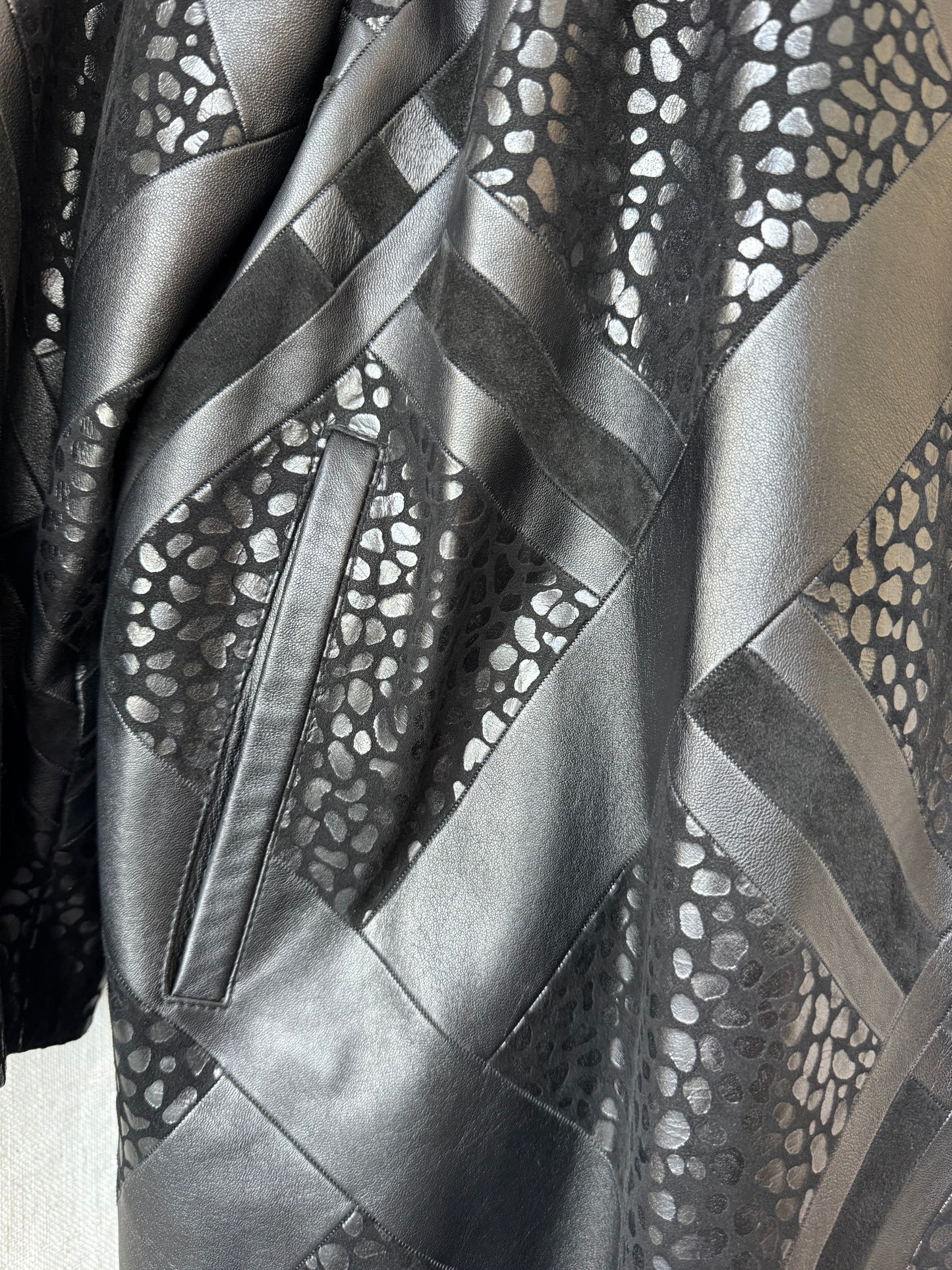 Leather Patchwork Jacket