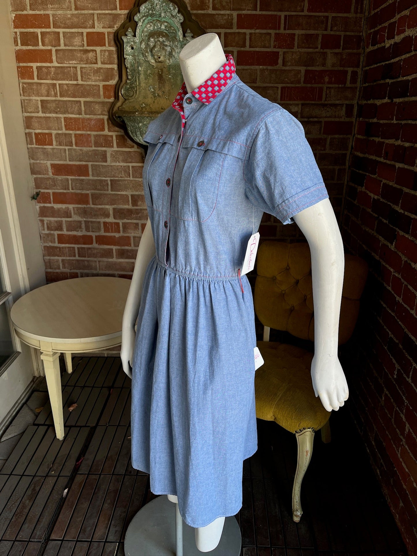 1980s Denim Dress