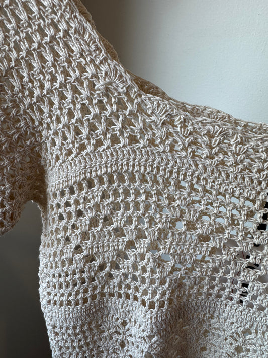 Crochet Square Neck Top