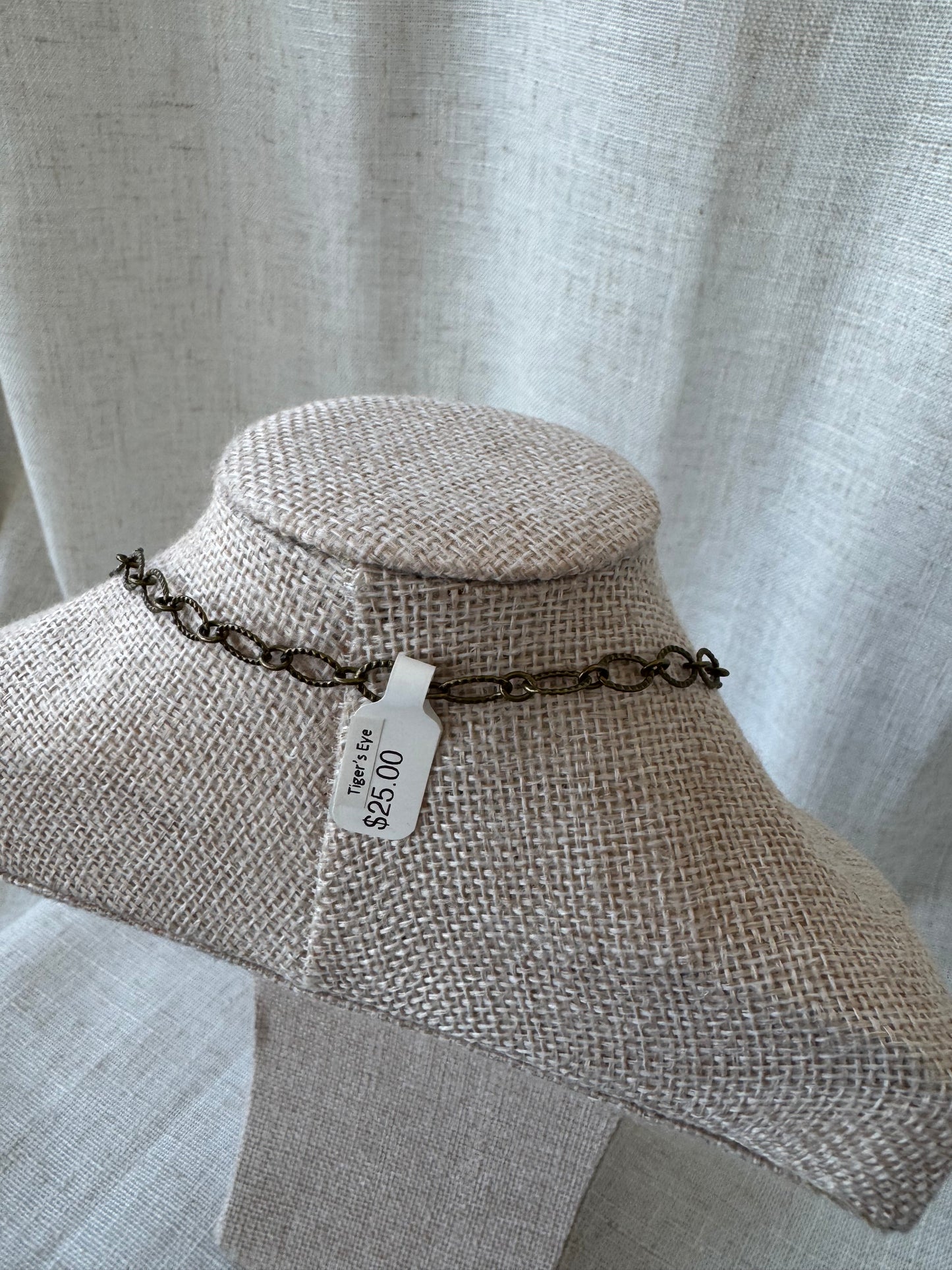 Tigers Eye Tassel Necklace