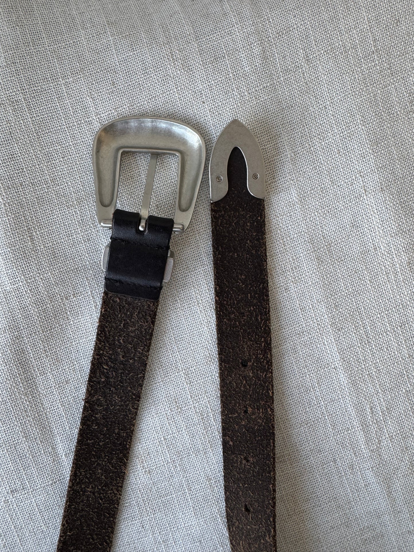 Leather and Silver Belt