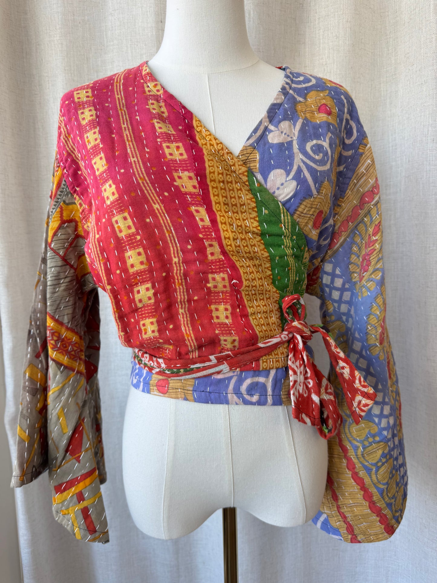 Reversible Kantha Wrap Top
