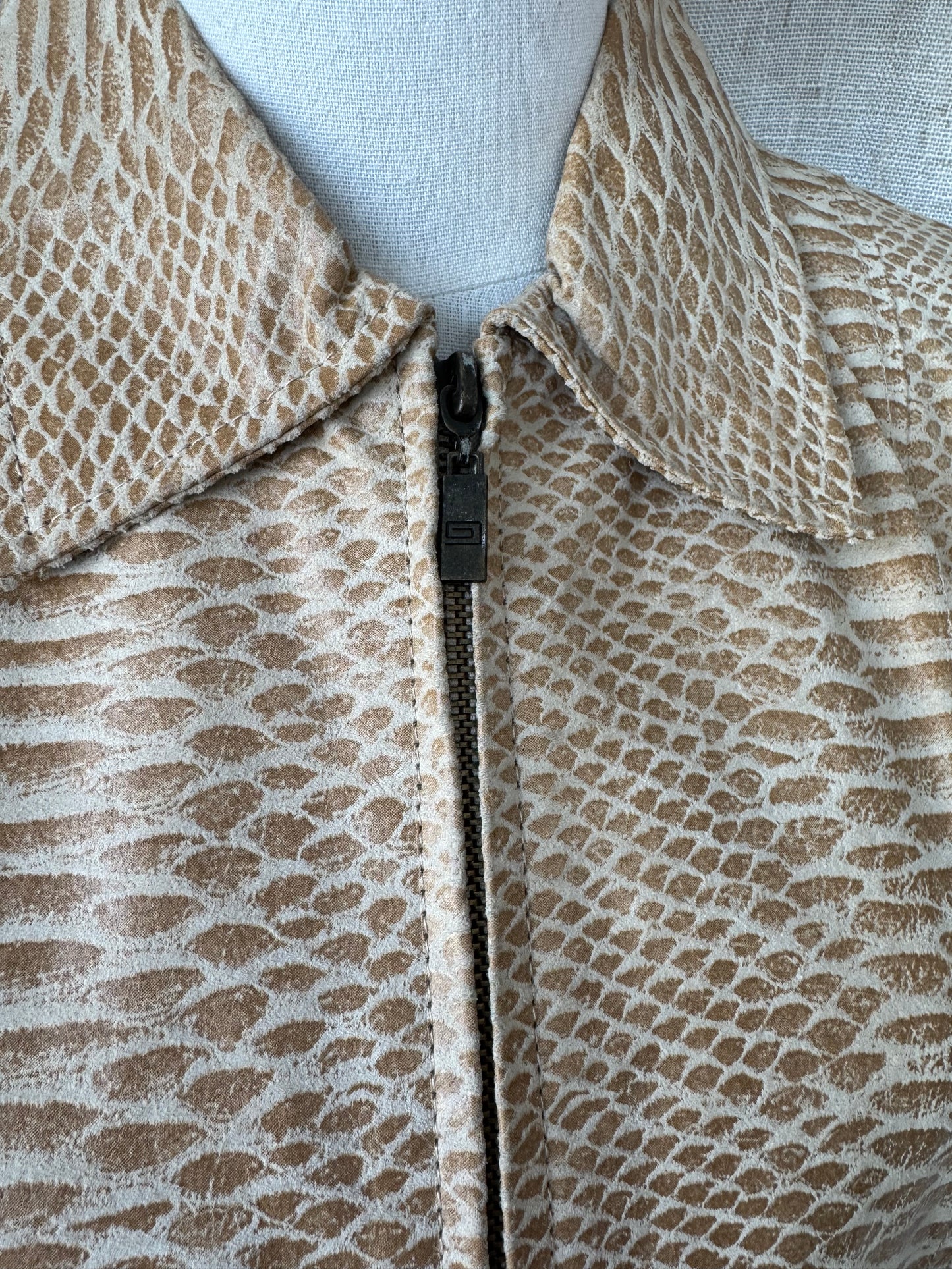 Leather Snakeskin Jacket