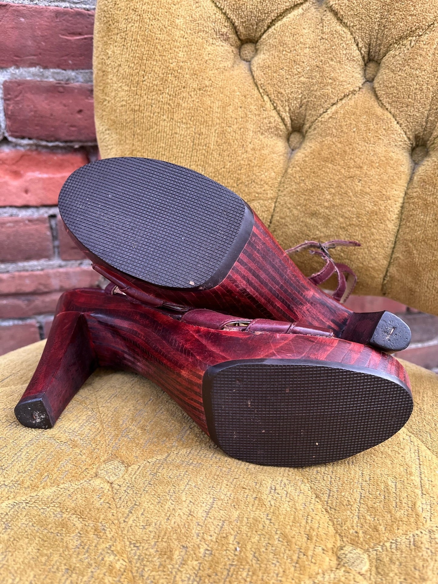 1970s Brazilian Maroon Heels