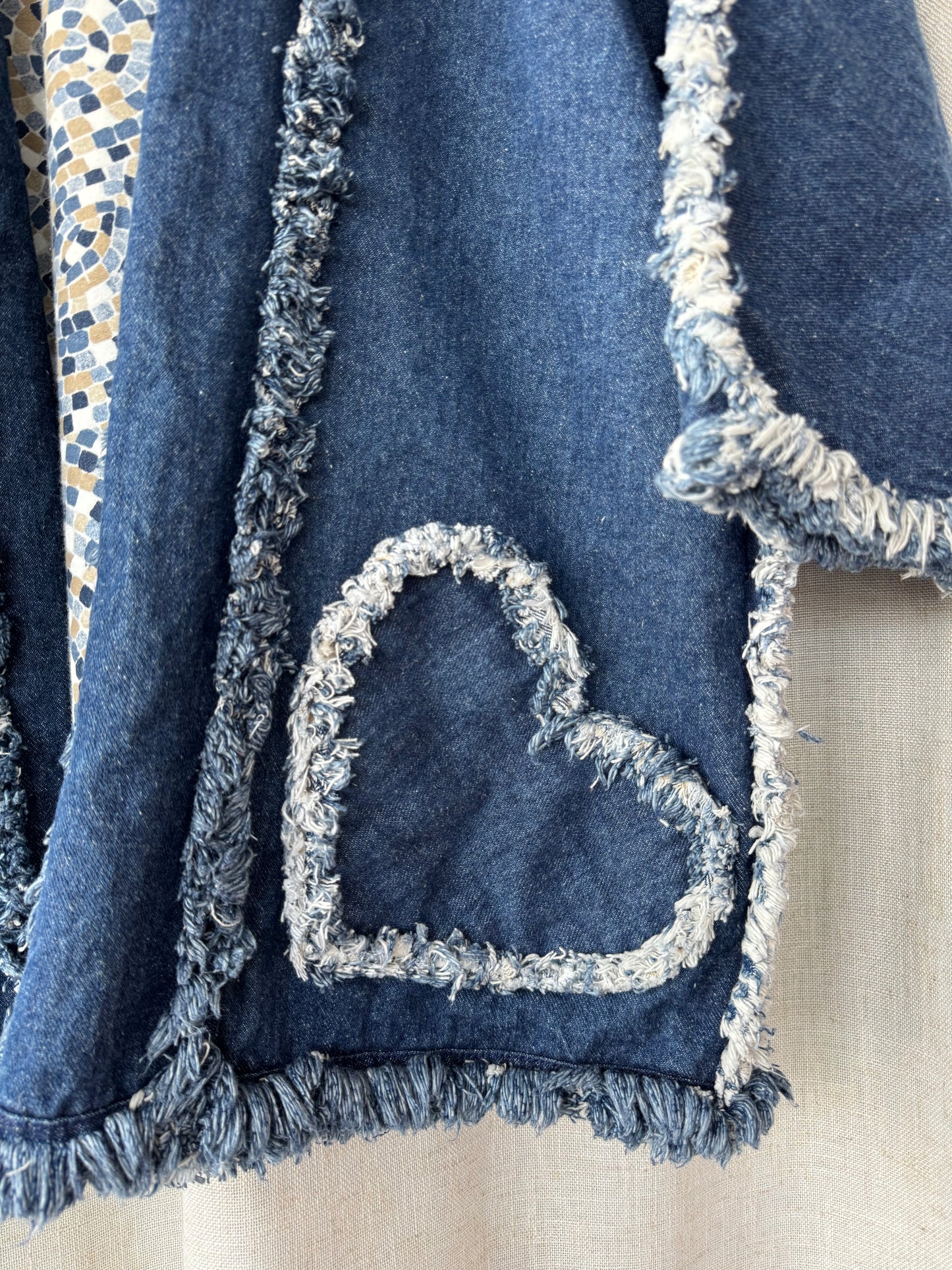 Dark Denim Heart Pocket Jacket