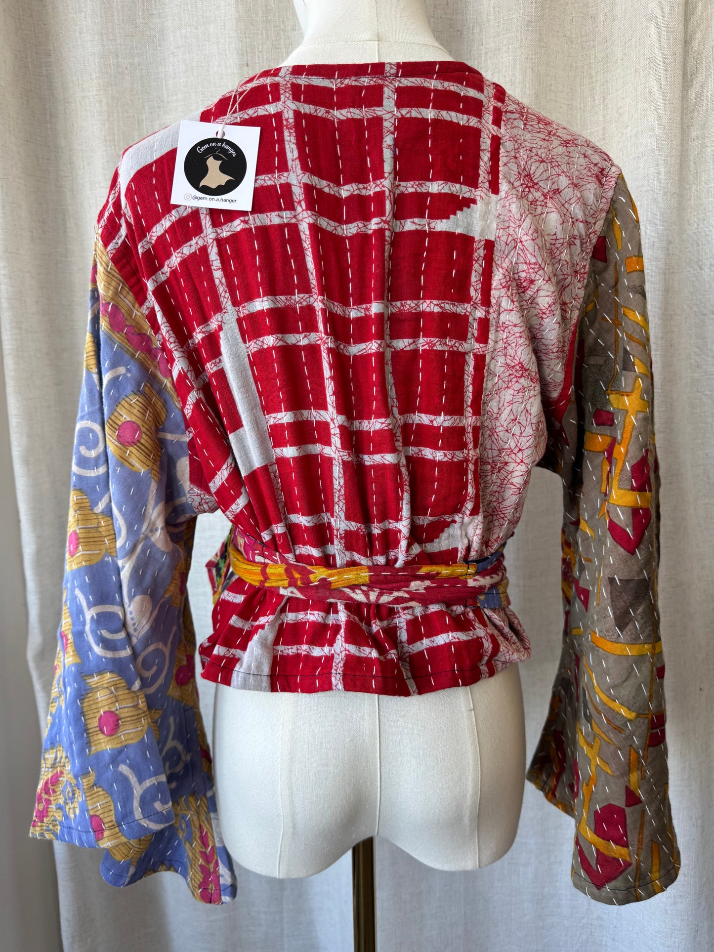 Reversible Kantha Wrap Top