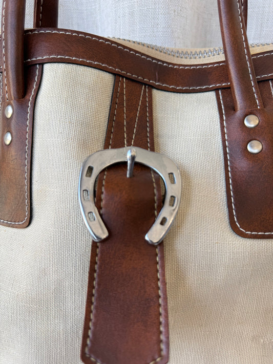 Horseshoe Canvas Tote