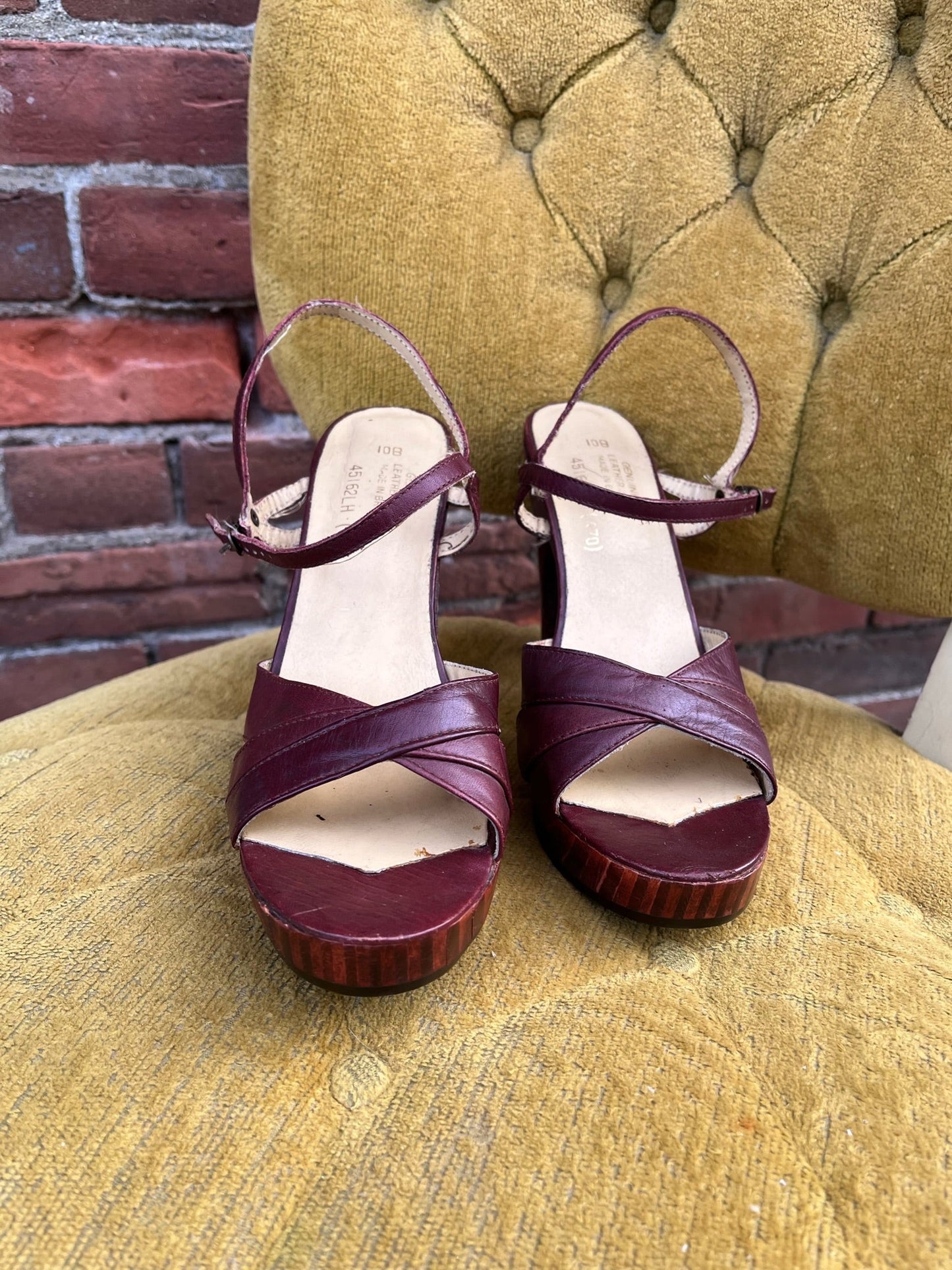 1970s Brazilian Maroon Heels