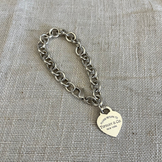 Tiffany & Co Sterling Silver heart bracelet
