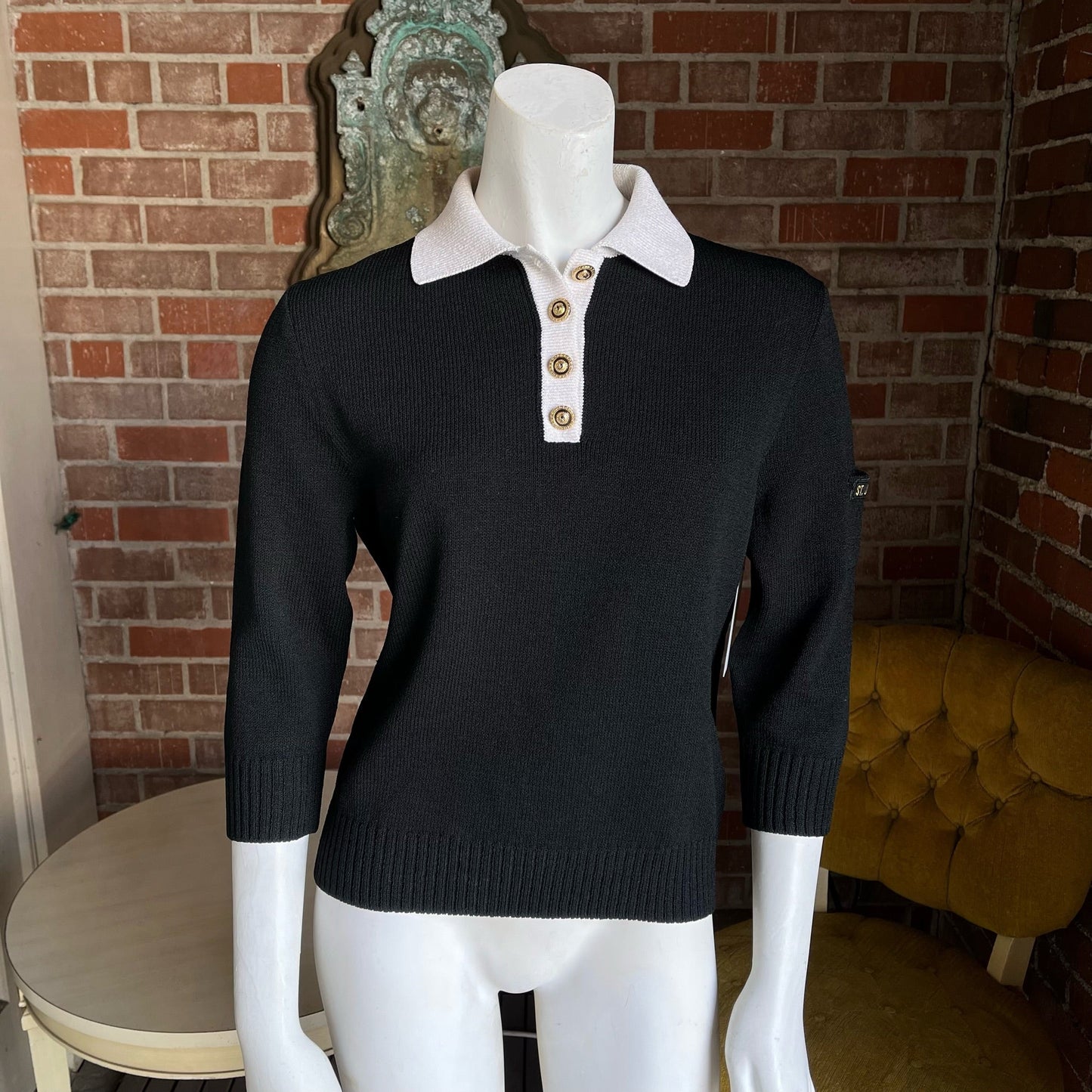 1990s St. John Collared Sweater