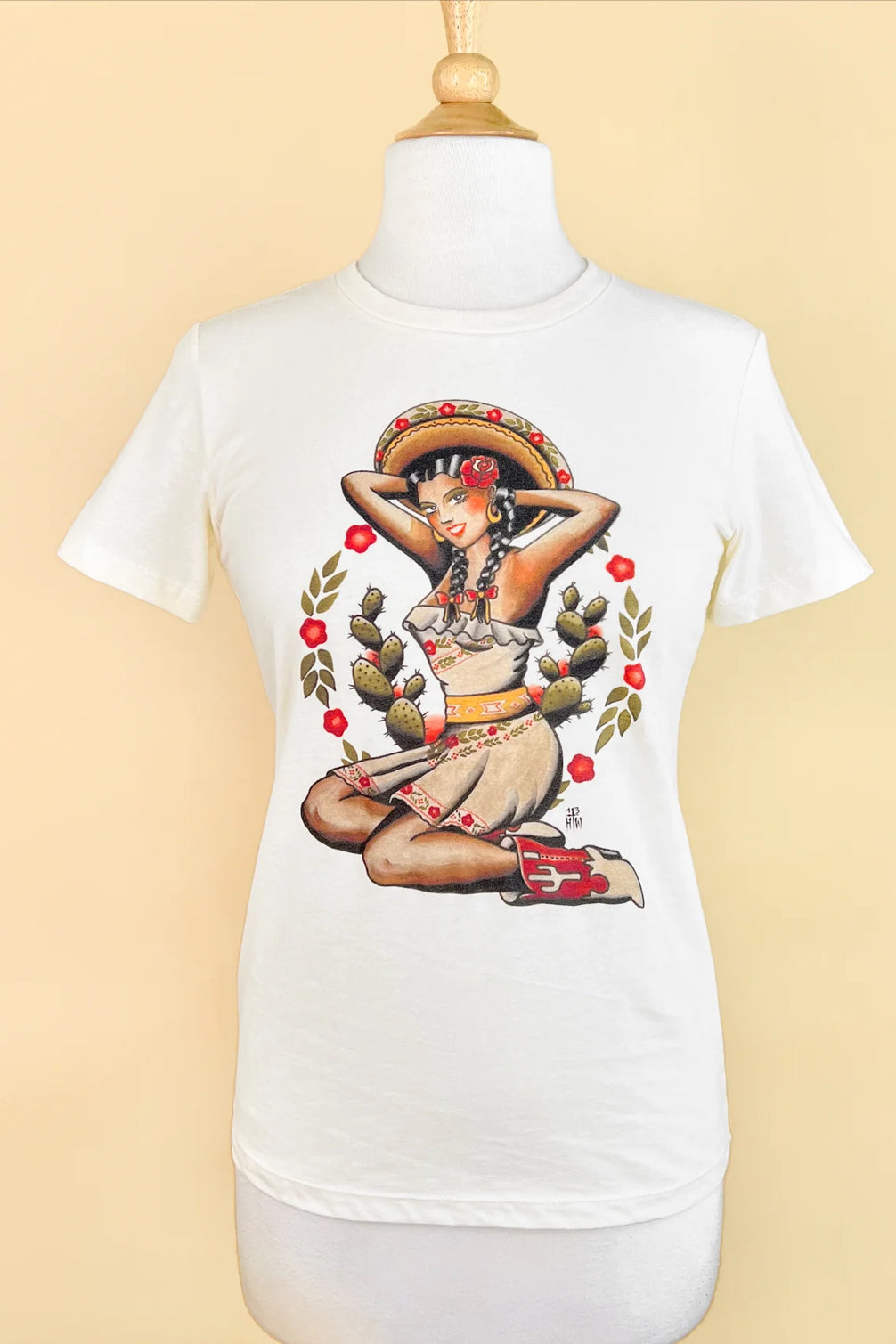 La Tejana Retro Fitted Tee